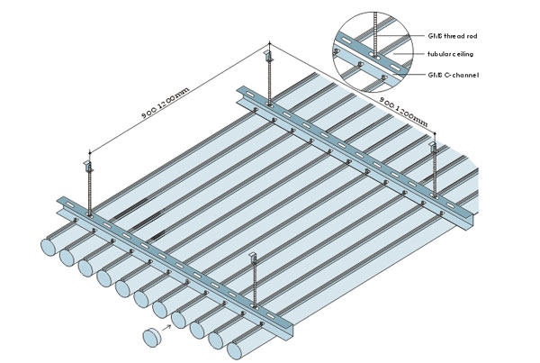 1100 Tubular Ceiling System